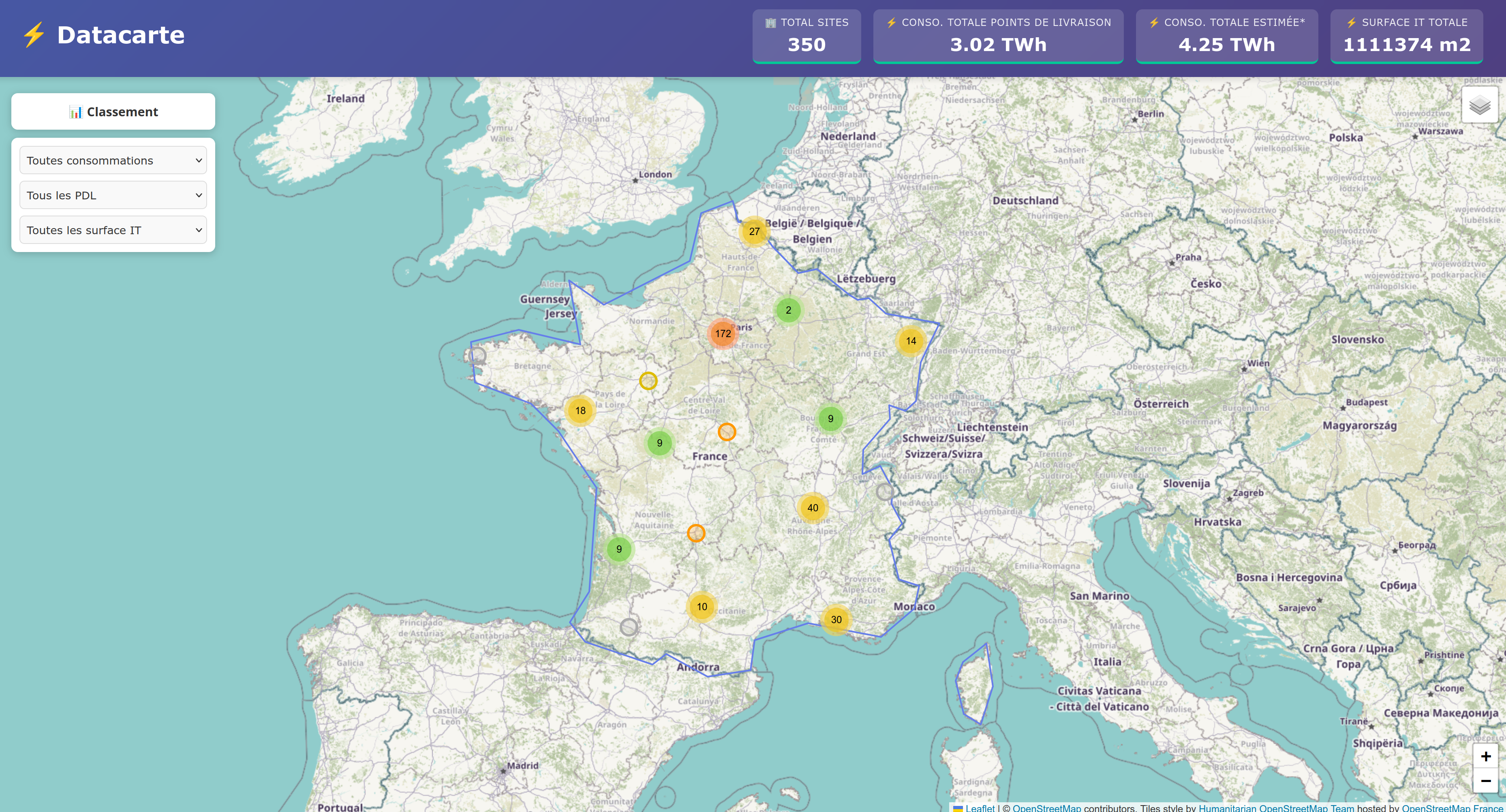 Data carte
